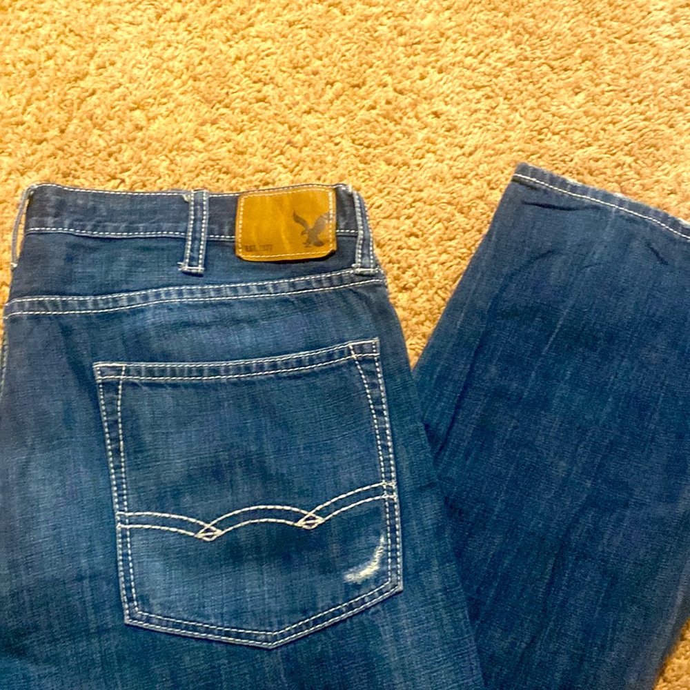 Mens AE Jeans Relaxed Strait